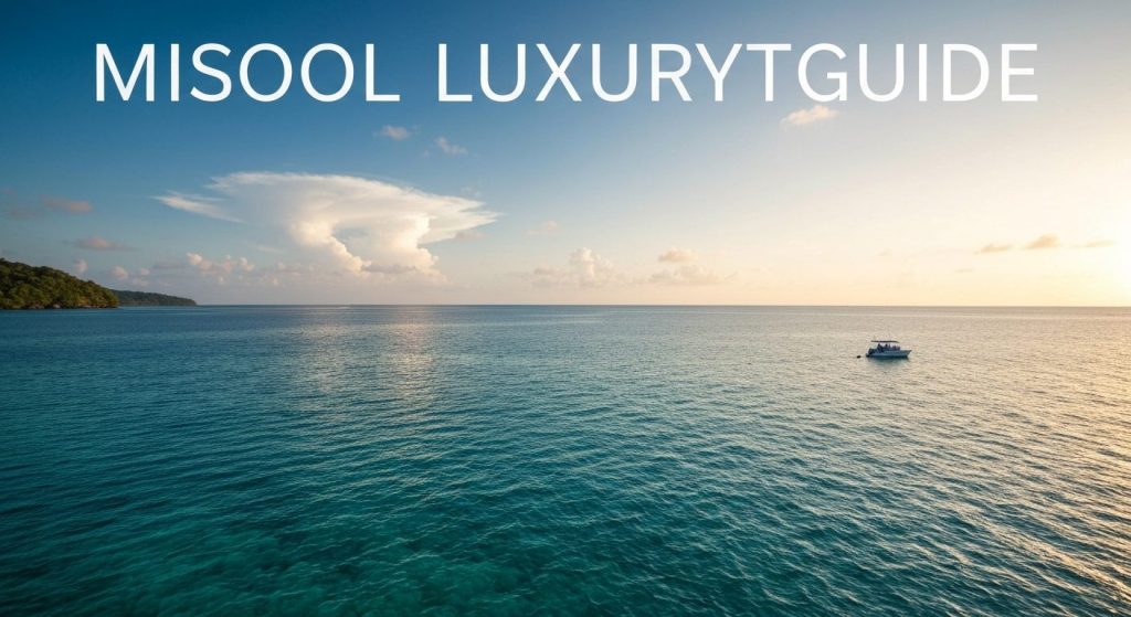 misool island luxury tour guide — Photorealistic editorial travel photograph relevant to: The direct-booking luxury oper