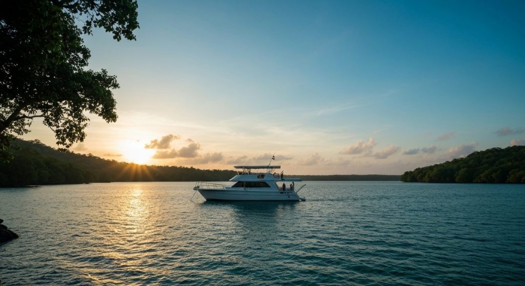 how to plan a raja ampat itinerary — Photorealistic editorial travel photograph relevant to: The direct-booking luxury o