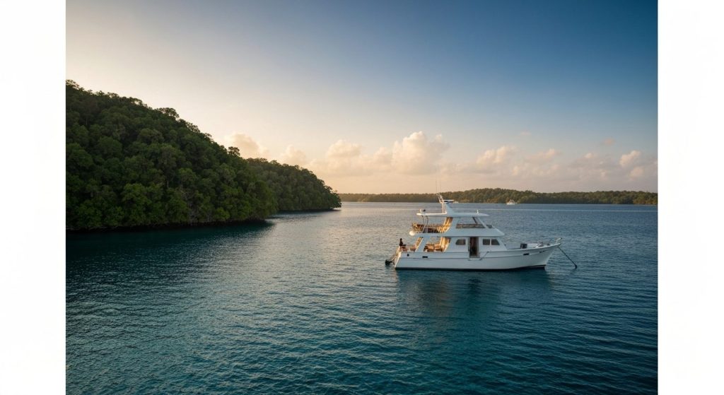 raja ampat luxury tour faq — Photorealistic editorial travel photograph relevant to: The direct-booking luxury operator